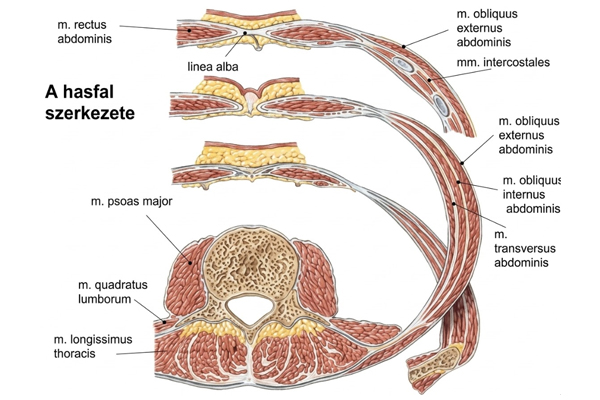 Cross-sectional anatomy of the abdominal wall
